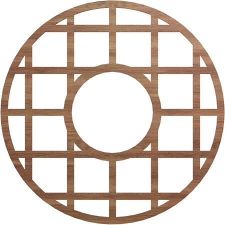 Ekena Millwork O'Neal Wood Fretwork Pierced Ceiling Medallion, Walnut, 28"OD x 10 1/8"ID x 3/8"T CMWP28X28X0375ONWA